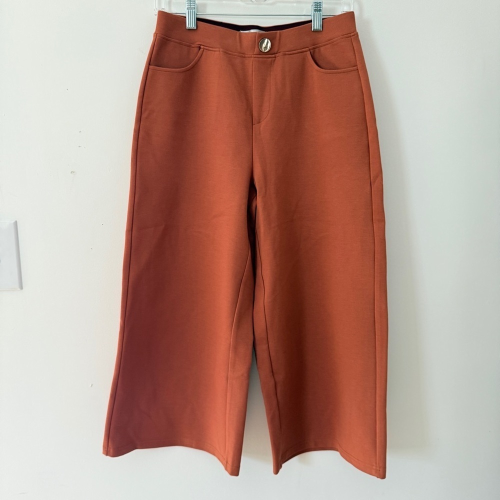 Patrizia Luca Rust Wide Leg Pants